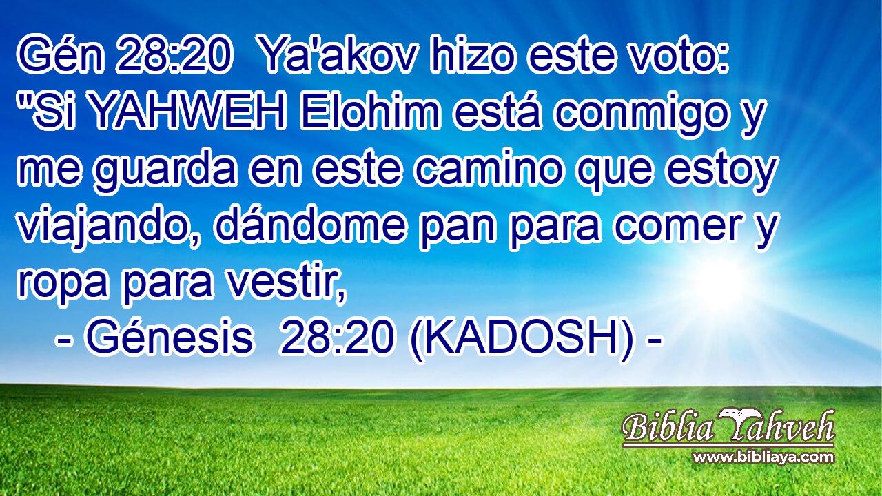  Ya'akov hizo este voto: 