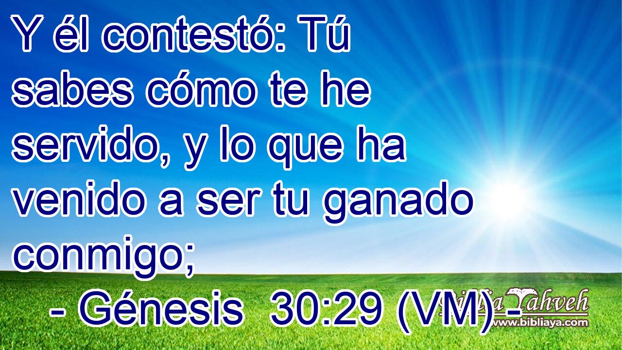  Y él contestó: Tú sabes cómo te he servido, y lo que ha venido a ser tu ganado conmigo; 
