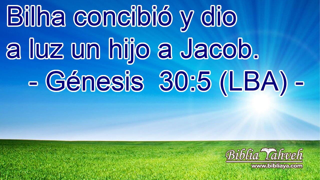 Bilha concibió y dio a luz un hijo a Jacob.