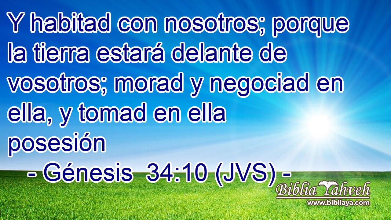 Y habitad con nosotros; porque la tierra estará delante de vosotros; morad y negociad en ella, y tomad en ella posesión
