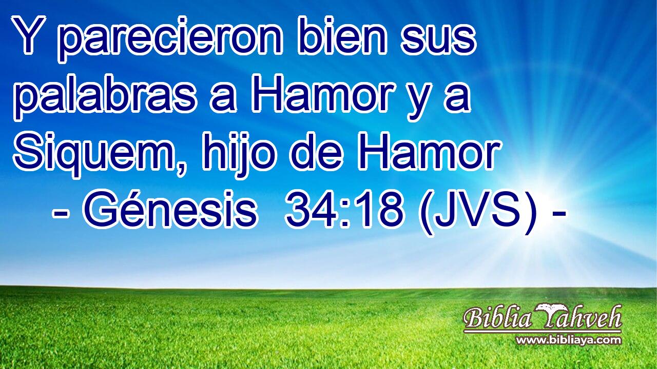 Y parecieron bien sus palabras a Hamor y a Siquem, hijo de Hamor