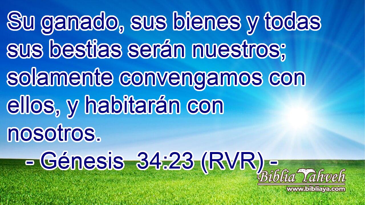 Su ganado, sus bienes y todas sus bestias serán nuestros; solamente convengamos con ellos, y habitarán con nosotros.