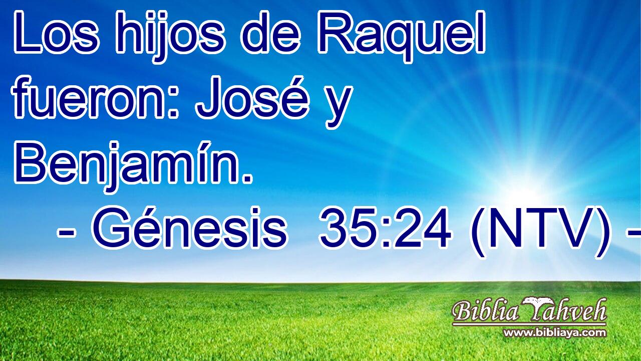 Los hijos de Raquel fueron: José y Benjamín.