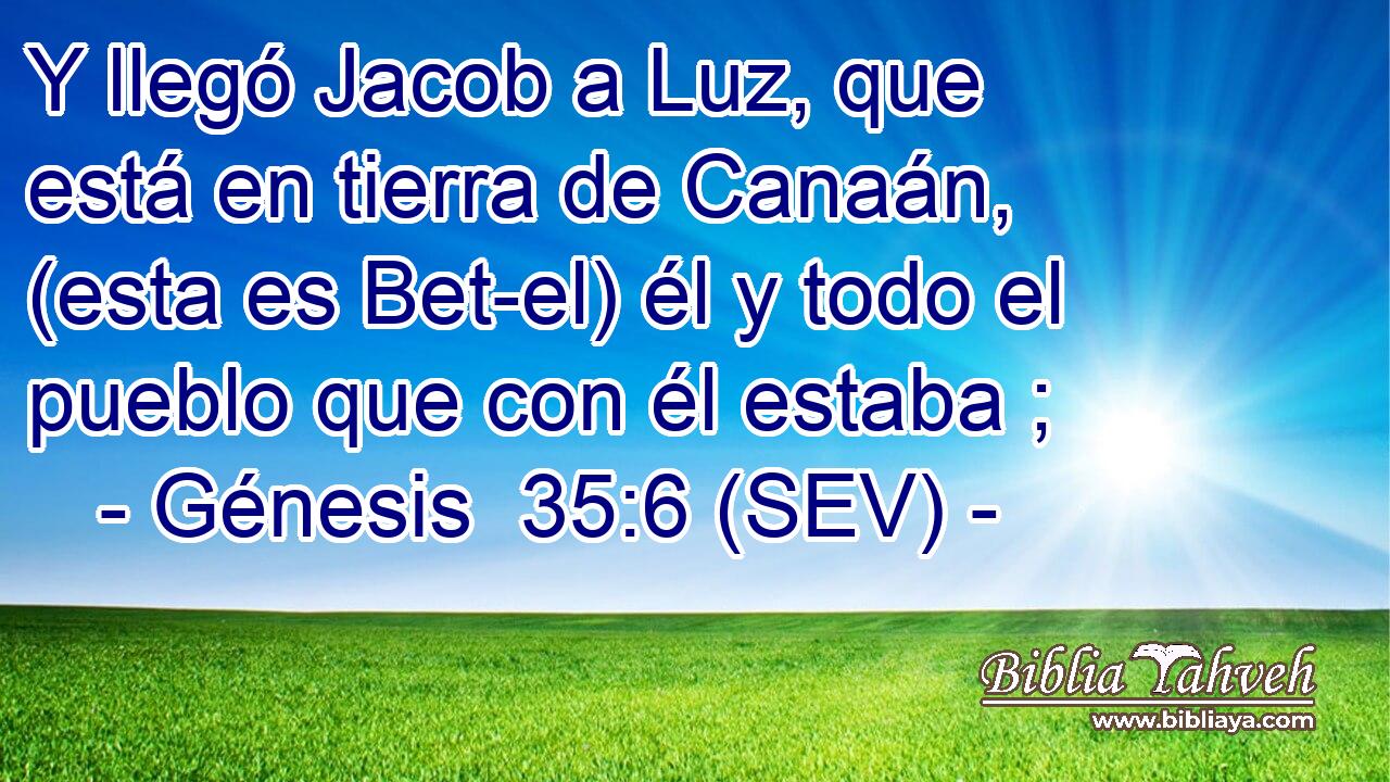 Y llegó Jacob a Luz, que está en tierra de Canaán, (esta es Bet-el) él y todo el pueblo que con él estaba ;