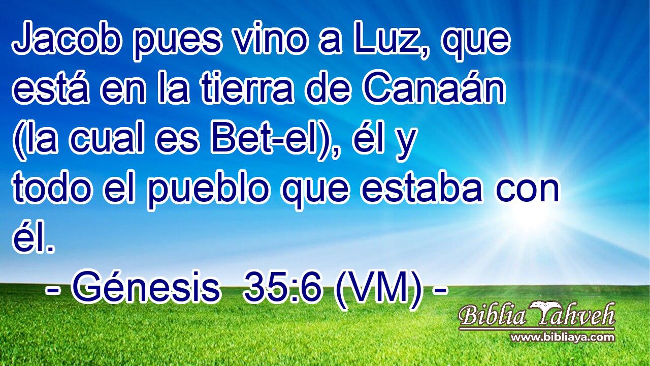  Jacob pues vino a Luz, que está en la tierra de Canaán (la cual es Bet-el), él y todo el pueblo que estaba con él. 