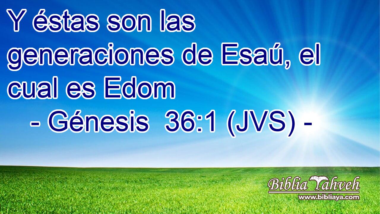 Y éstas son las generaciones de Esaú, el cual es Edom