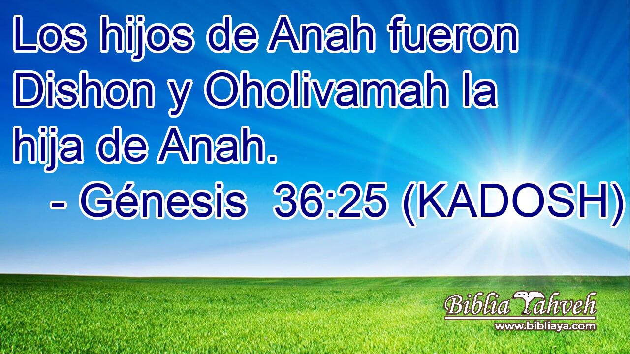  Los hijos de Anah fueron Dishon y Oholivamah la hija de Anah. 