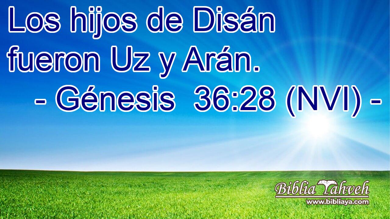  Los hijos de Disán fueron Uz y Arán. 