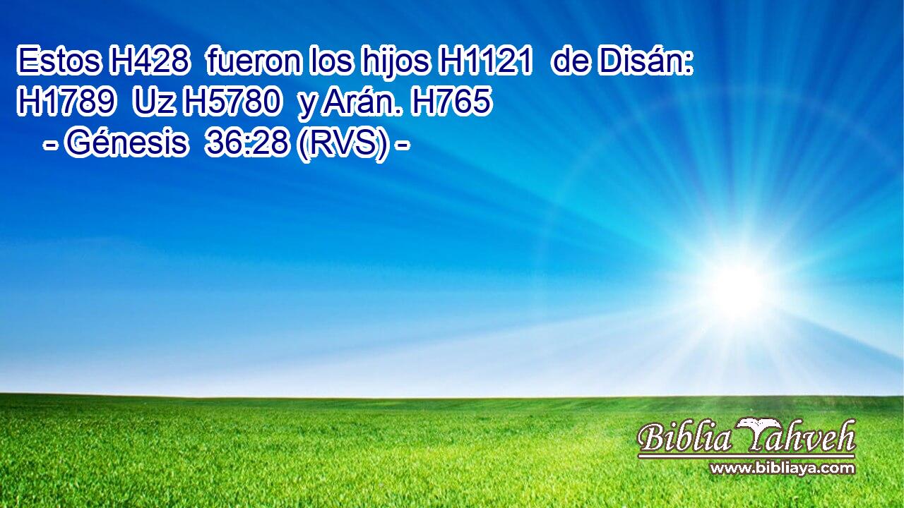 Estos H428  fueron los hijos H1121  de Disán: H1789  Uz H5780  y Arán. H765  