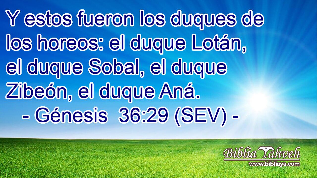 Y estos fueron los duques de los horeos: el duque Lotán, el duque Sobal, el duque Zibeón, el duque Aná.