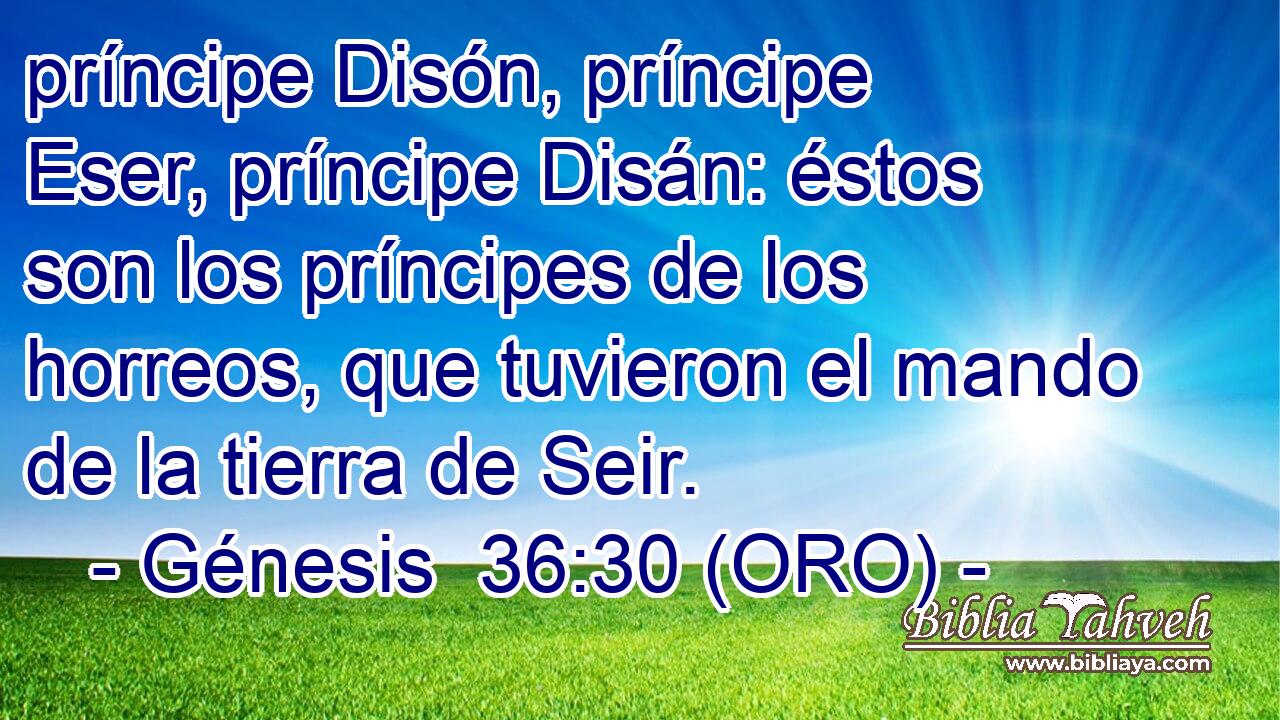  príncipe Disón, príncipe Eser, príncipe Disán: éstos son los príncipes de los horreos, que tuvieron el mando de la tierra de Seir. 