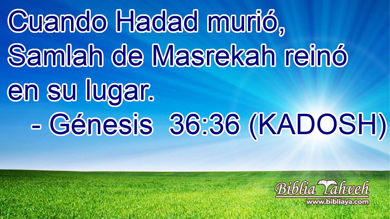  Cuando Hadad murió, Samlah de Masrekah reinó en su lugar. 