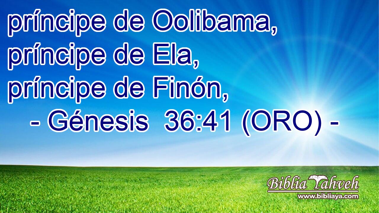  príncipe de Oolibama, príncipe de Ela, príncipe de Finón, 