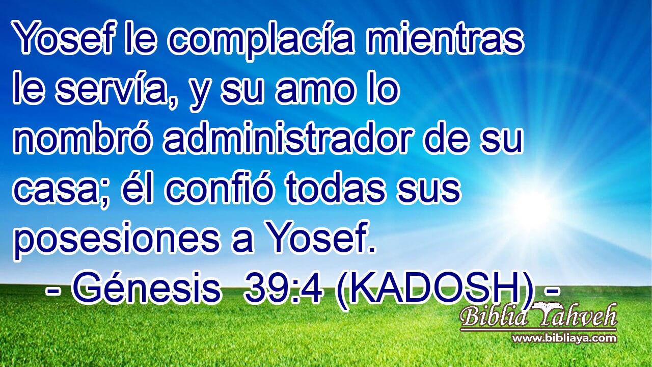  Yosef le complacía mientras le servía, y su amo lo nombró administrador de su casa; él confió todas sus posesiones a Yosef. 