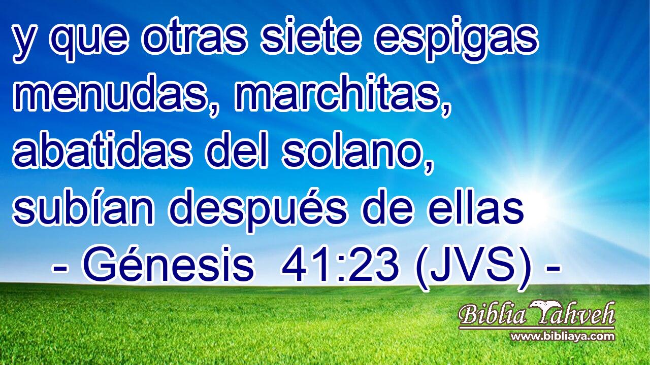 y que otras siete espigas menudas, marchitas, abatidas del solano, subían después de ellas
