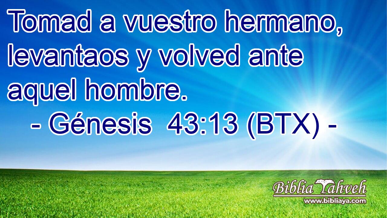 Tomad a vuestro hermano, levantaos y volved ante aquel hombre.