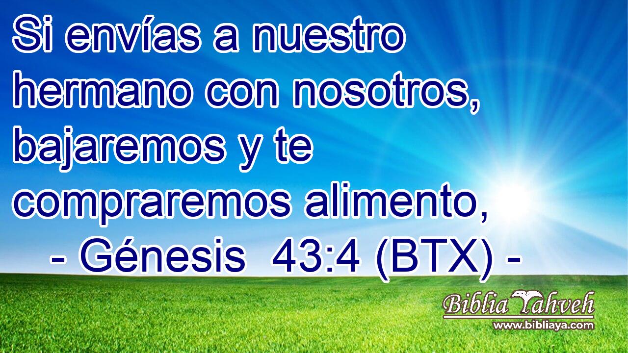 Si envías a nuestro hermano con nosotros, bajaremos y te compraremos alimento,