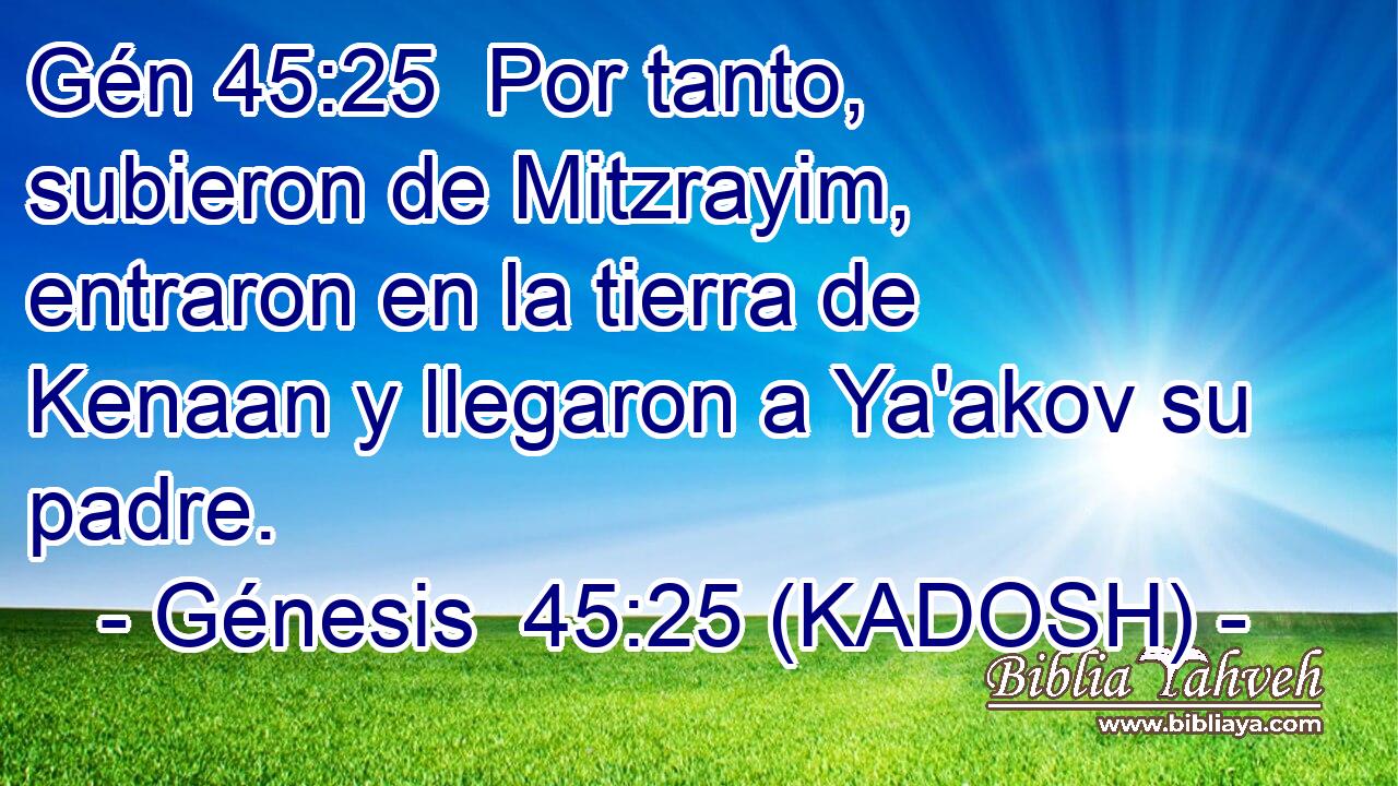  Por tanto, subieron de Mitzrayim, entraron en la tierra de Kenaan y llegaron a Ya'akov su padre. 