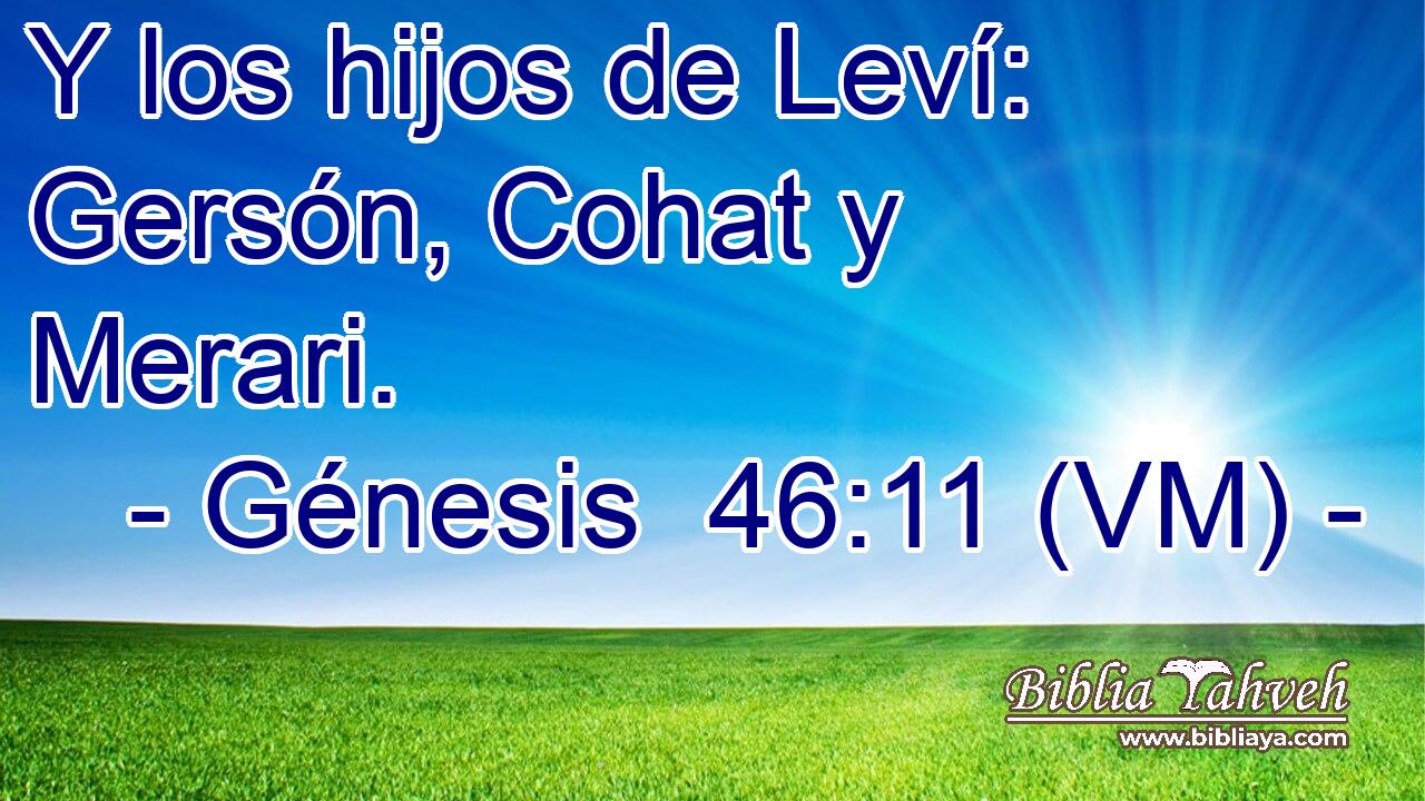  Y los hijos de Leví: Gersón, Cohat y Merari. 