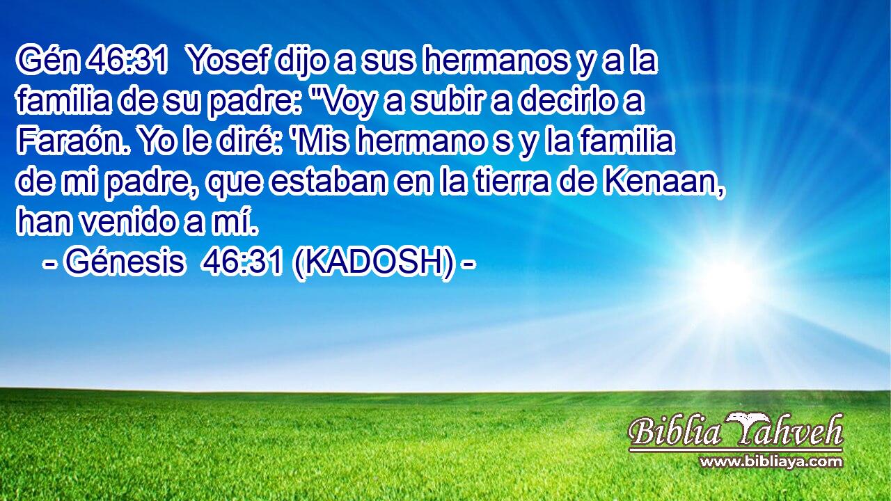  Yosef dijo a sus hermanos y a la familia de su padre: 