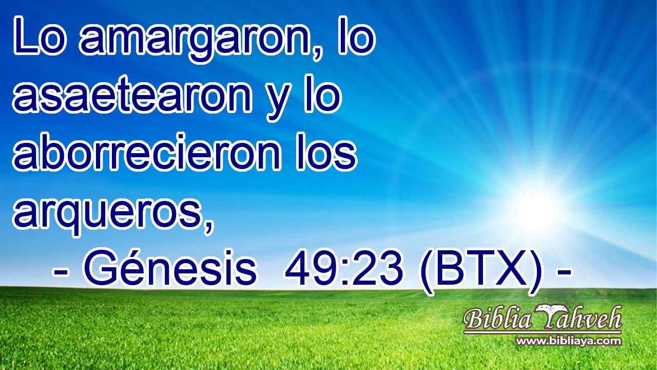 Lo amargaron, lo asaetearon y lo aborrecieron los arqueros,