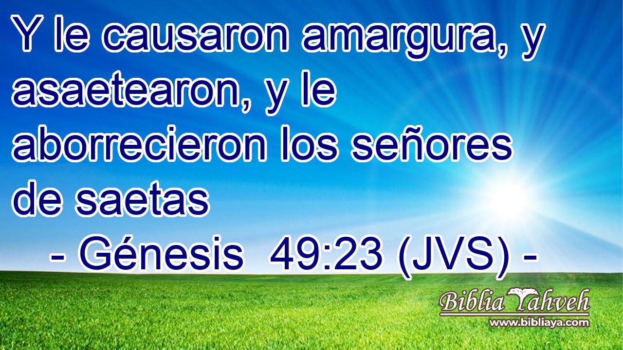 Y le causaron amargura, y asaetearon, y le aborrecieron los señores de saetas