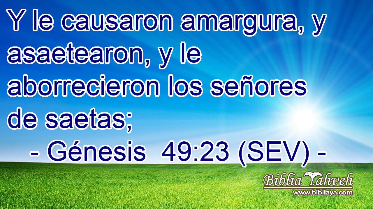 Y le causaron amargura, y asaetearon, y le aborrecieron los señores de saetas;