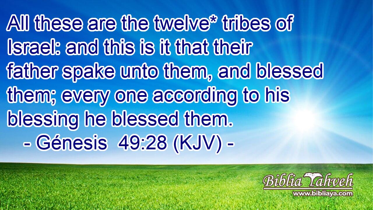 All these are the twelve* tribes of Israel: and this is it that their father spake unto them, and blessed them; every one according to his blessing he blessed them.