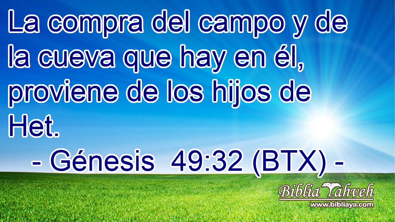 La compra del campo y de la cueva que hay en él, proviene de los hijos de Het.