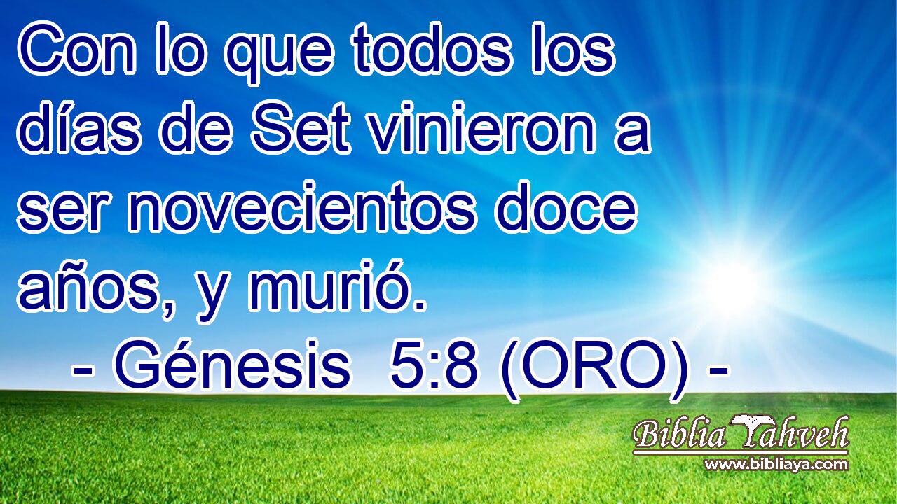  Con lo que todos los días de Set vinieron a ser novecientos doce años, y murió. 