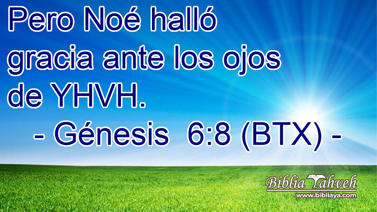 Pero Noé halló gracia ante los ojos de YHVH.