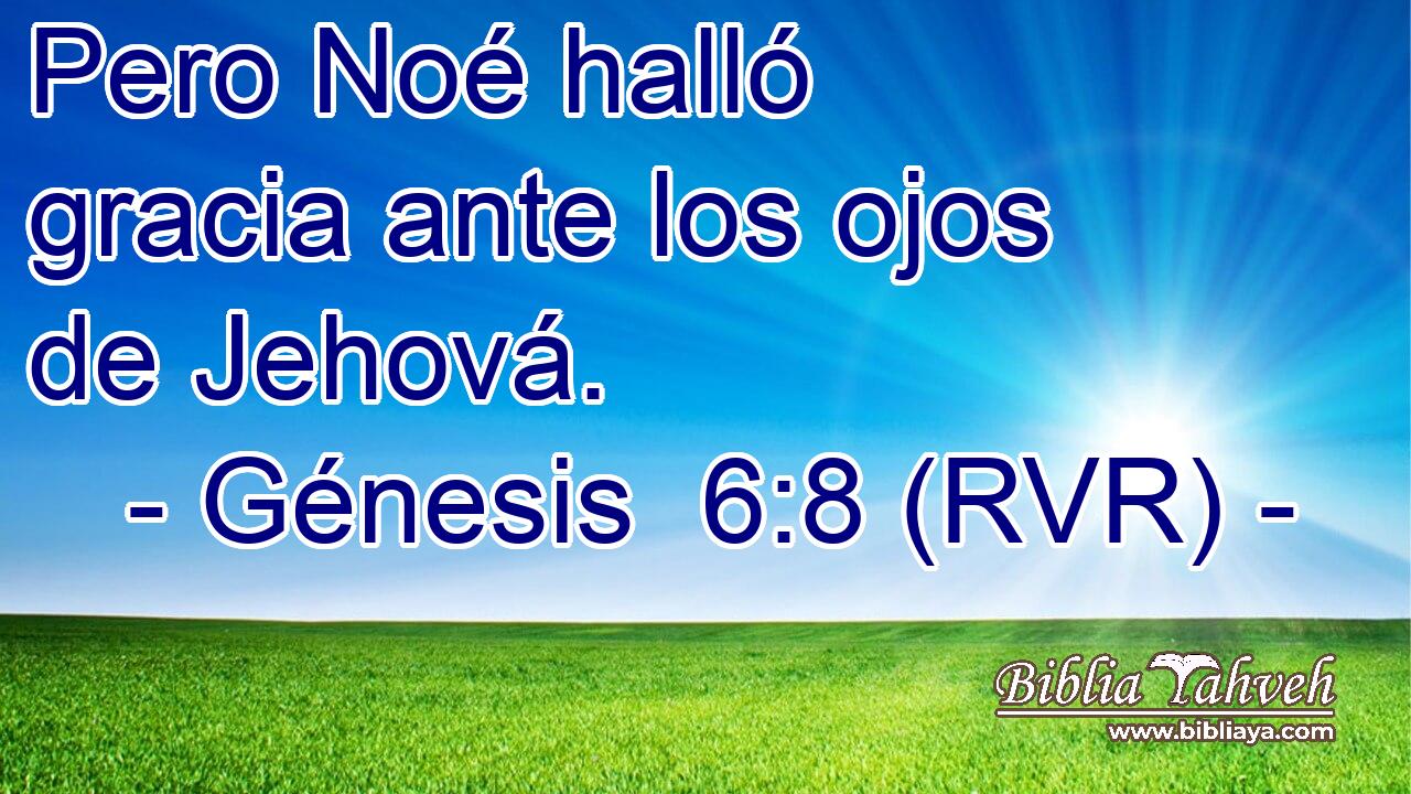 Pero Noé halló gracia ante los ojos de Jehová.