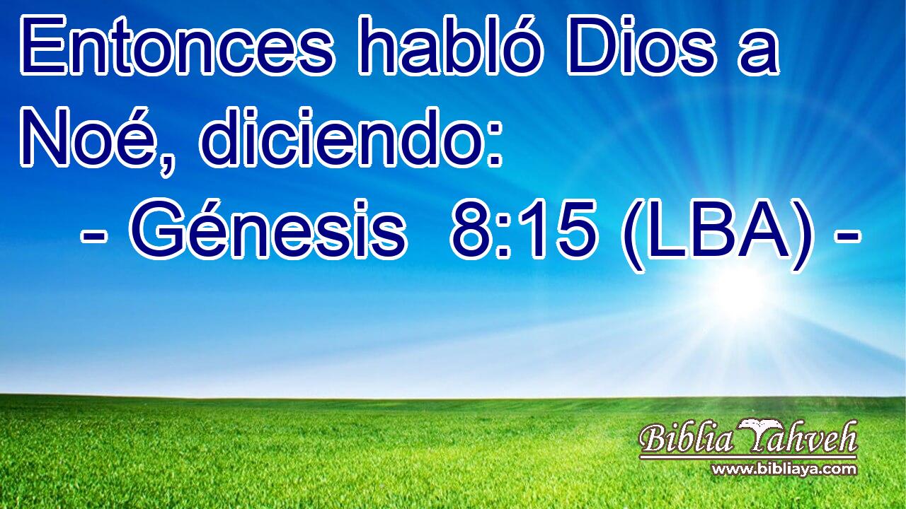 Entonces habló Dios a Noé, diciendo: