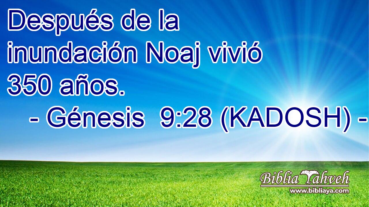  Después de la inundación Noaj vivió 350 años. 