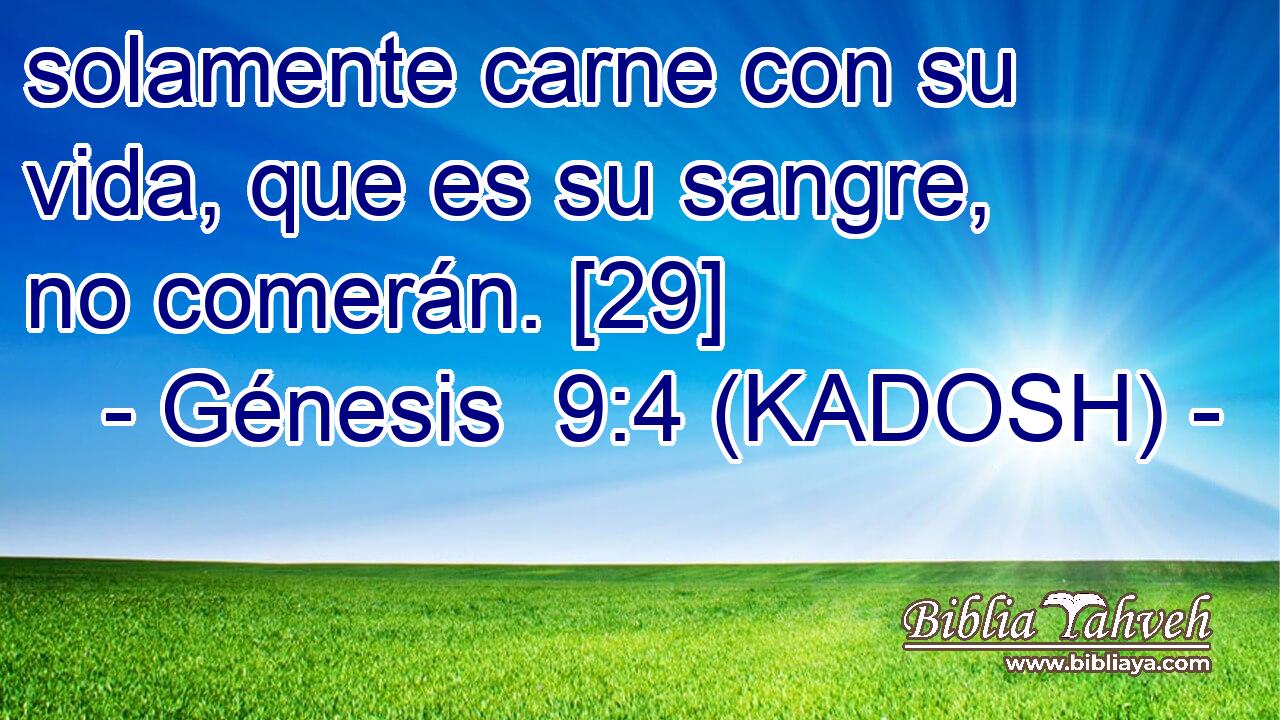  solamente carne con su vida, que es su sangre, no comerán. [29] 