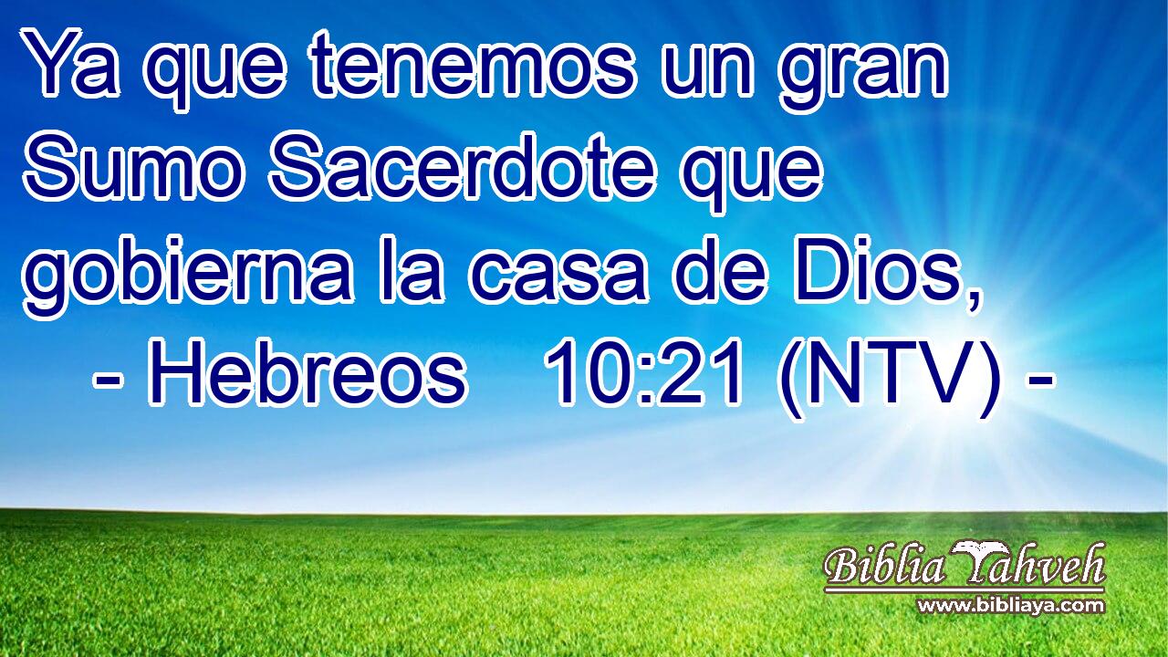 Ya que tenemos un gran Sumo Sacerdote que gobierna la casa de Dios,