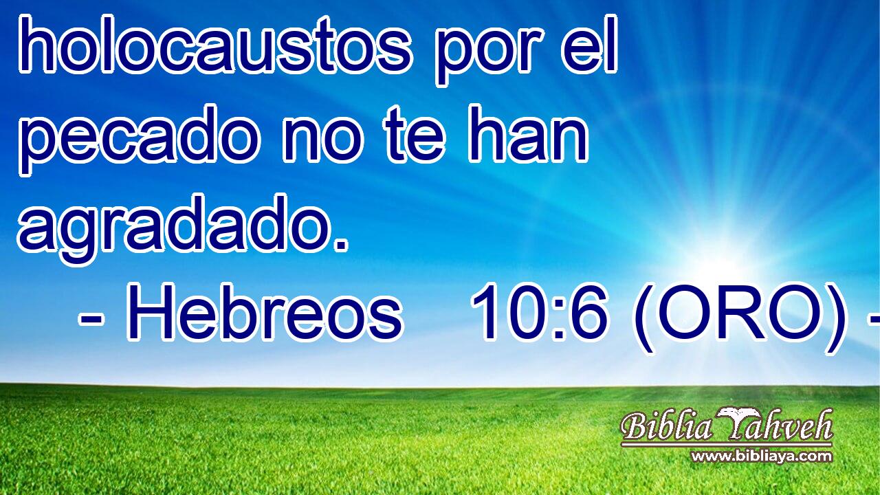  holocaustos por el pecado no te han agradado. 
