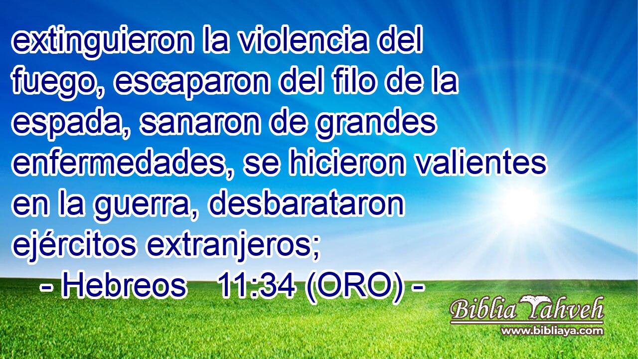  extinguieron la violencia del fuego, escaparon del filo de la espada, sanaron de grandes enfermedades, se hicieron valientes en la guerra, desbarataron ejércitos extranjeros; 