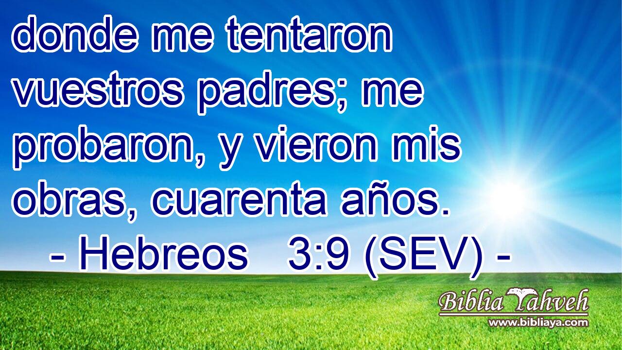 donde me tentaron vuestros padres; me probaron, y vieron mis obras, cuarenta años.