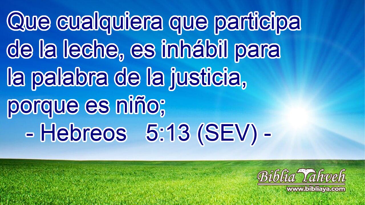 Que cualquiera que participa de la leche, es inhábil para la palabra de la justicia, porque es niño;