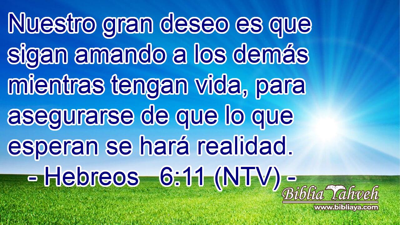 Nuestro gran deseo es que sigan amando a los demás mientras tengan vida, para asegurarse de que lo que esperan se hará realidad.