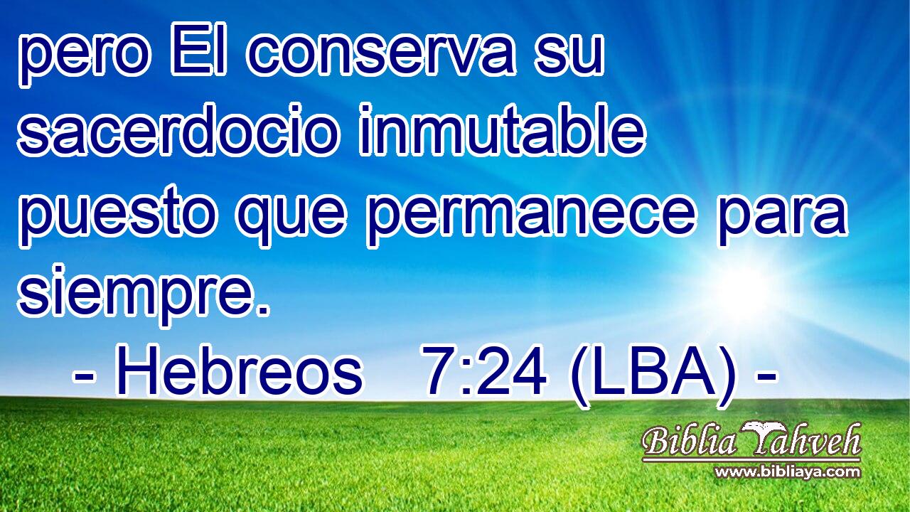 pero El conserva su sacerdocio inmutable puesto que permanece para siempre.