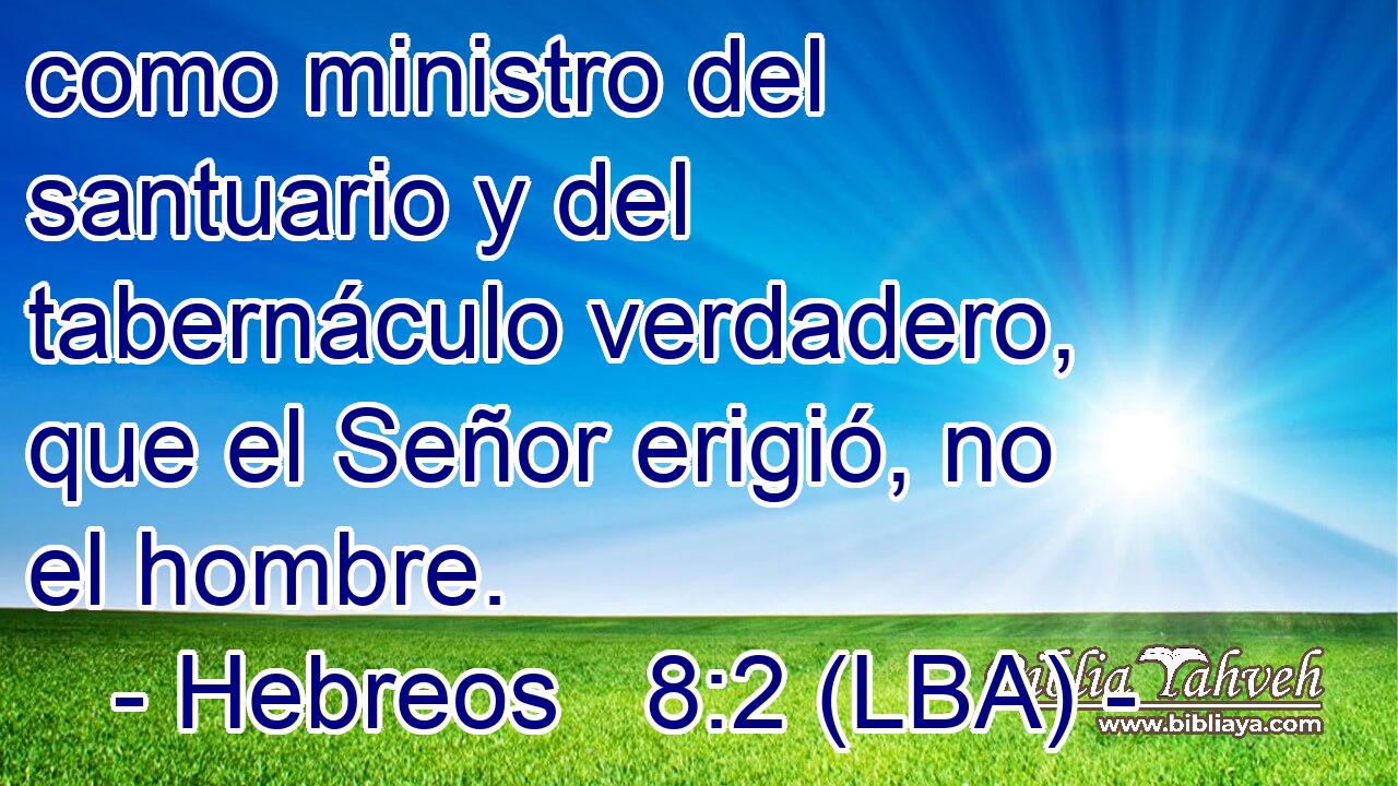 como ministro del santuario y del tabernáculo verdadero, que el Señor erigió, no el hombre.