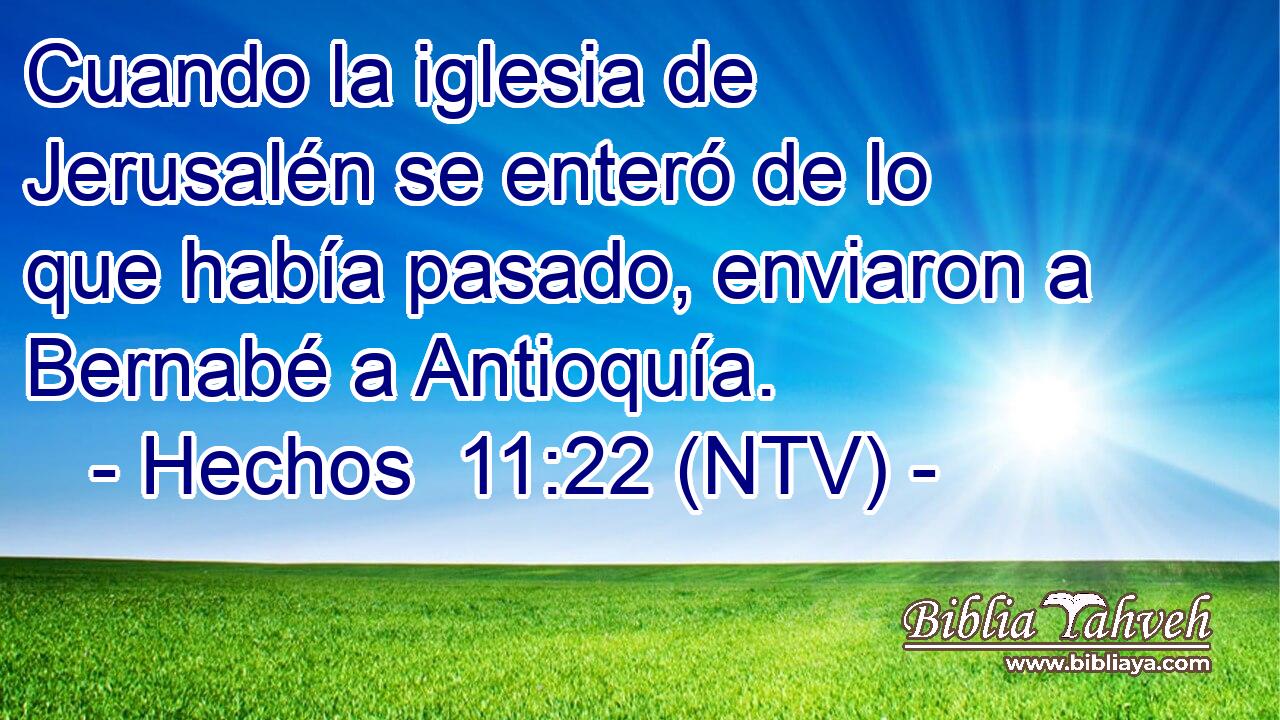 Cuando la iglesia de Jerusalén se enteró de lo que había pasado, enviaron a Bernabé a Antioquía.
