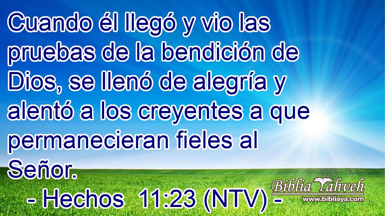 Cuando él llegó y vio las pruebas de la bendición de Dios, se llenó de alegría y alentó a los creyentes a que permanecieran fieles al Señor.