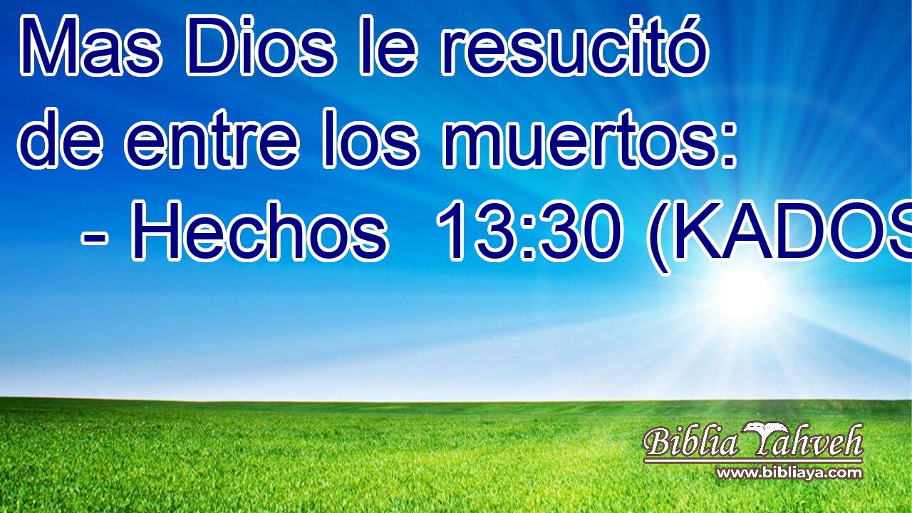  Mas Dios le resucitó de entre los muertos: 