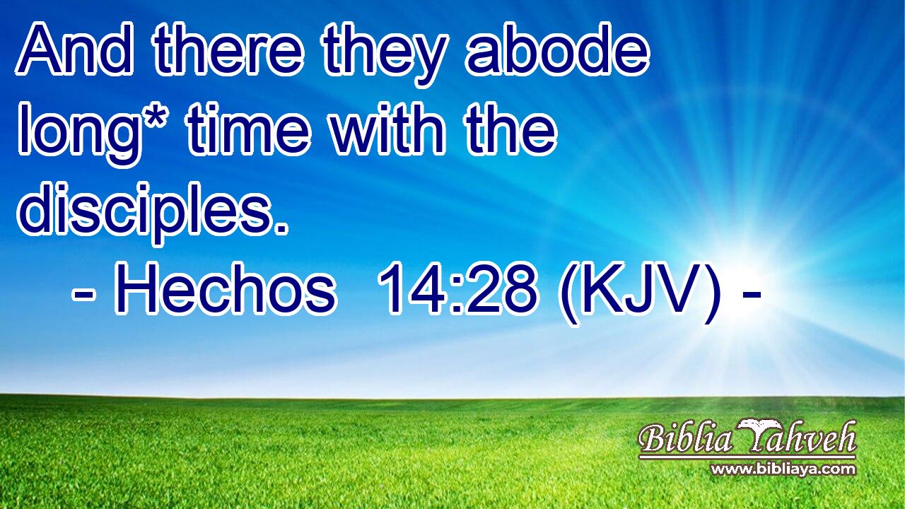 And there they abode long* time with the disciples.