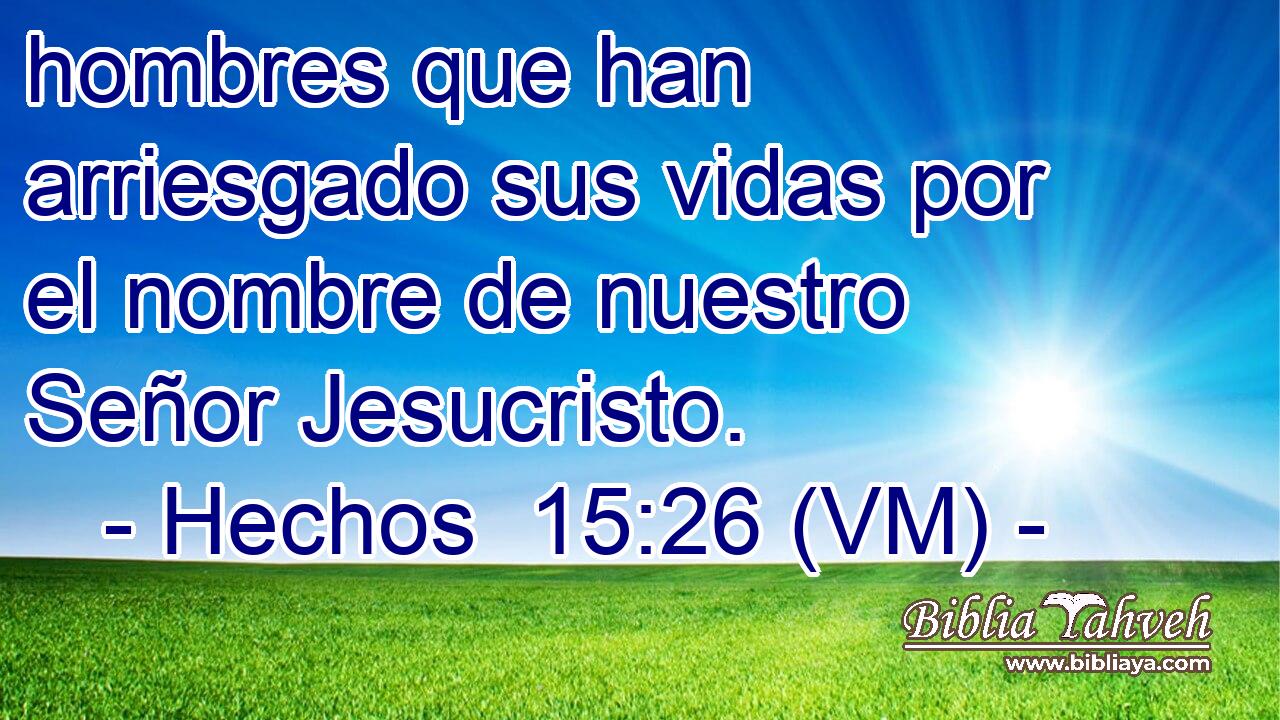  hombres que han arriesgado sus vidas por el nombre de nuestro Señor Jesucristo. 