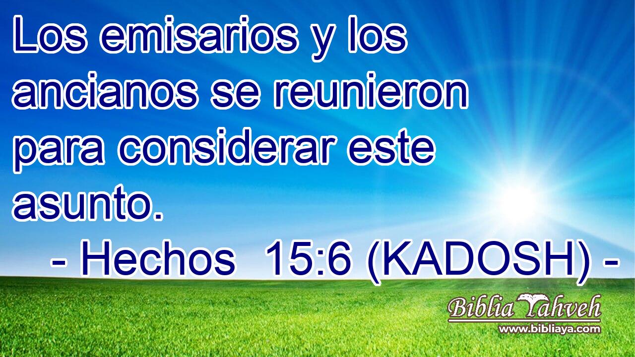  Los emisarios y los ancianos se reunieron para considerar este asunto. 