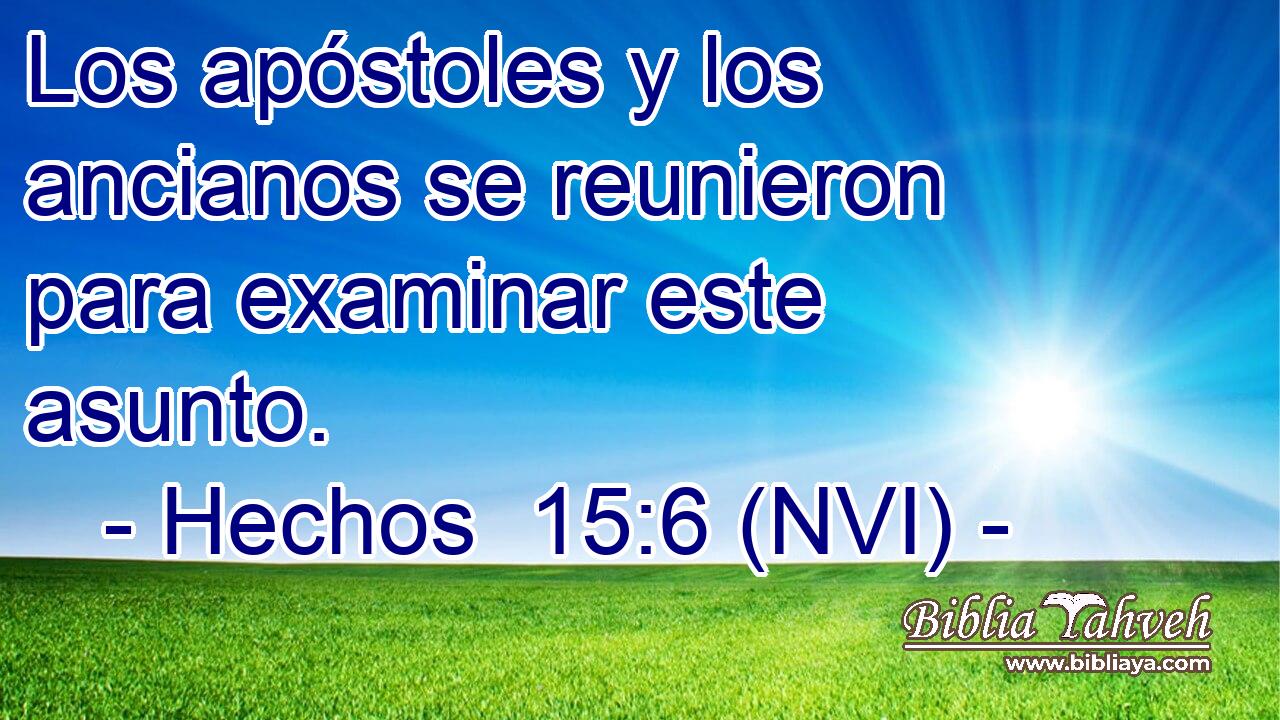  Los apóstoles y los ancianos se reunieron para examinar este asunto. 